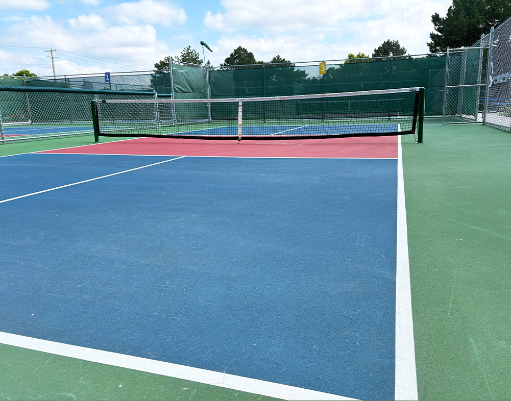 pickleball court at harvey oark